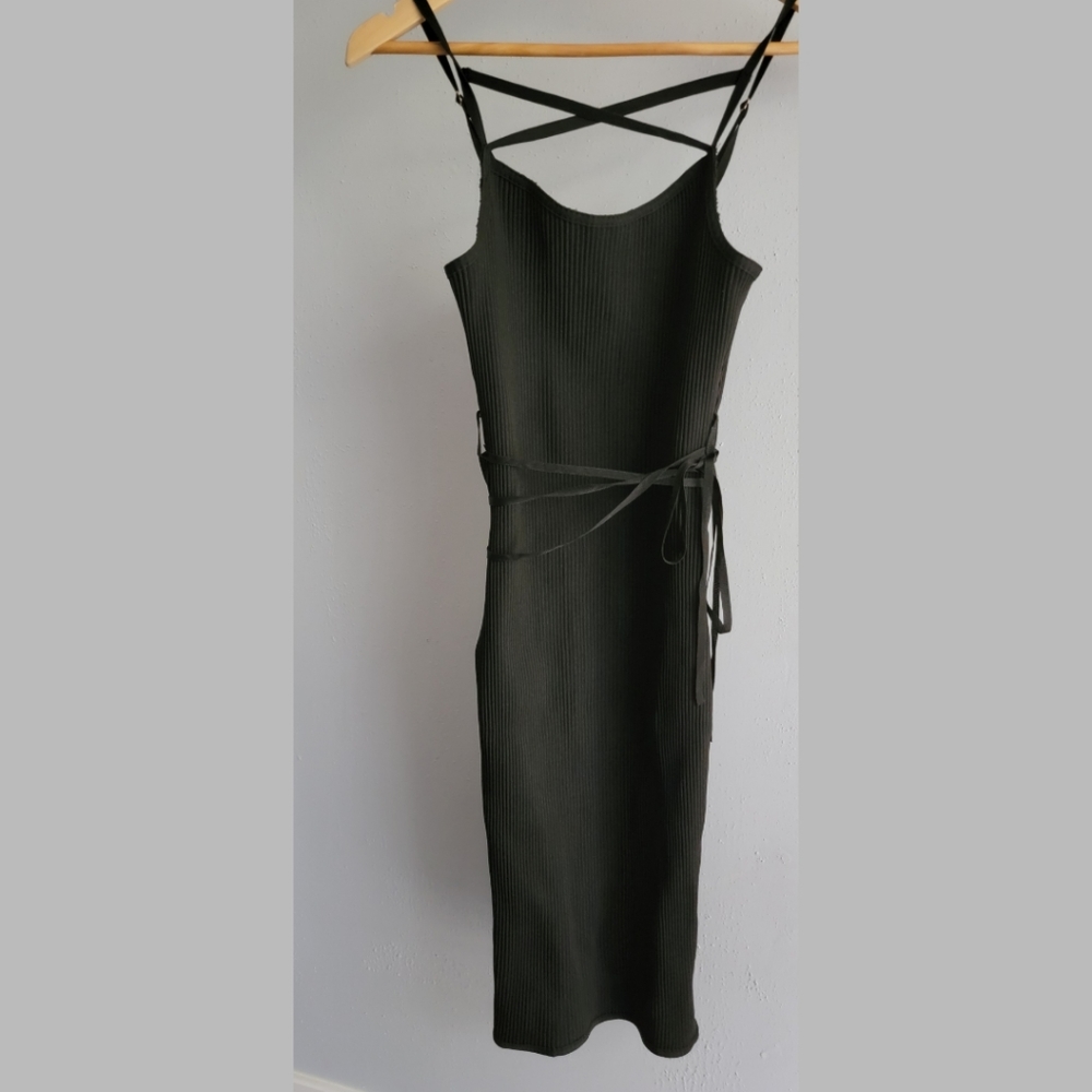 Black Bodycon Midi dress